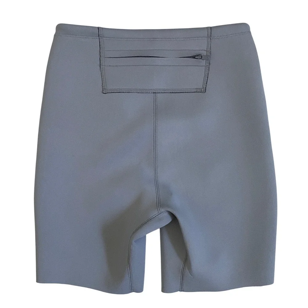 SKIMS Sport Swim Mid‎ Thigh Short Chrome Gray SW-MWS-0053 XS NWT